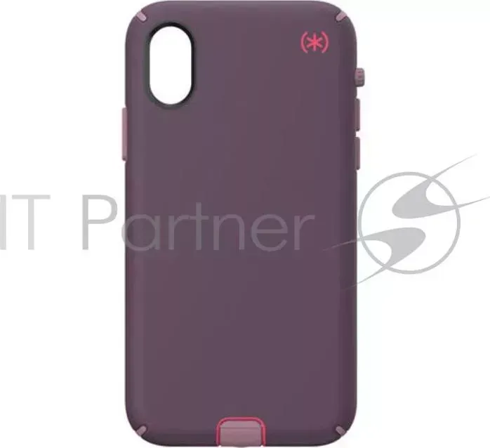 Чехол Presidio Sport для iPhone XS/X. Материал пластик. Цвет фиолетовый/розовый.