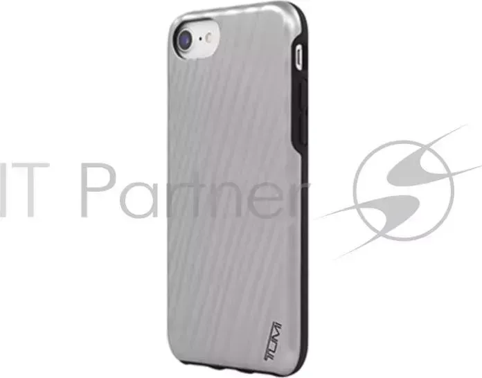Чехол Tumi 19 Degree Case для iPhone 7. Материал пластик. Цвет серый. Дизайн Metallic Gunmetal.