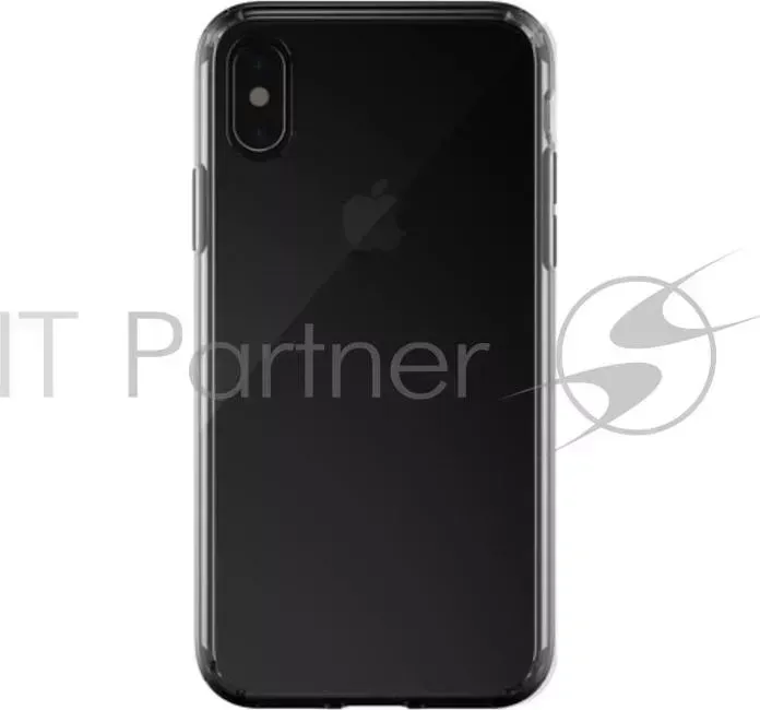 Чехол-накладка Just Mobile TENC для iPhone XS/X. Материал пластик. Цвет: прозрачный черный. MOSHI -накладка