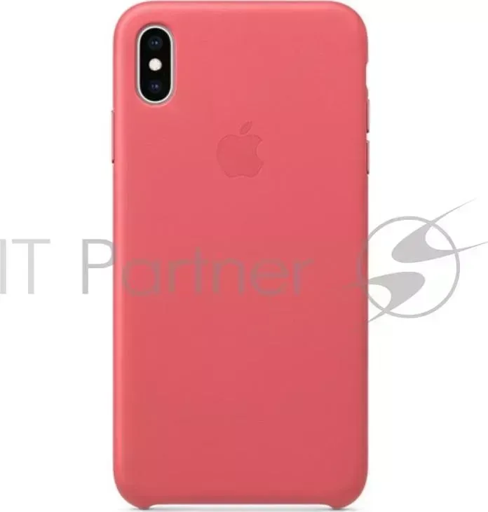 Чехол APPLE Leather Case для iPhone XS Max, цвет Peony Pink розовый пион