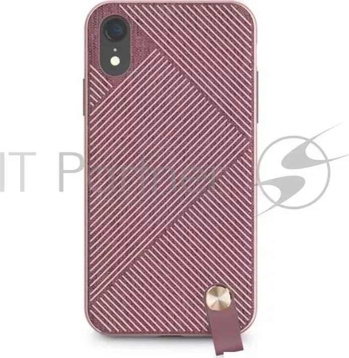 Чехол MOSHI Altra с ремешком на запястье для iPhone XR. Материал пластик. Цвет розовый.