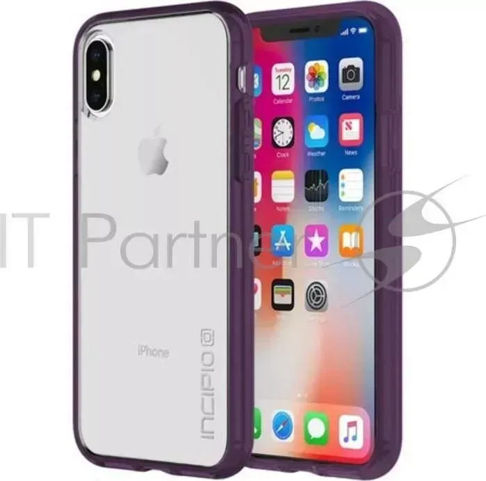 Чехол Incipio Octane Pure для iPhone X. Материал пластик. Цвет прозрачный фиолетовый. INCIPIO X.