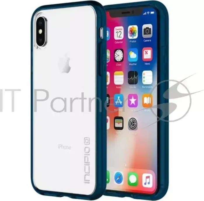 Чехол Incipio Octane Pure для iPhone X. Материал пластик. Цвет прозрачный синий. INCIPIO X.