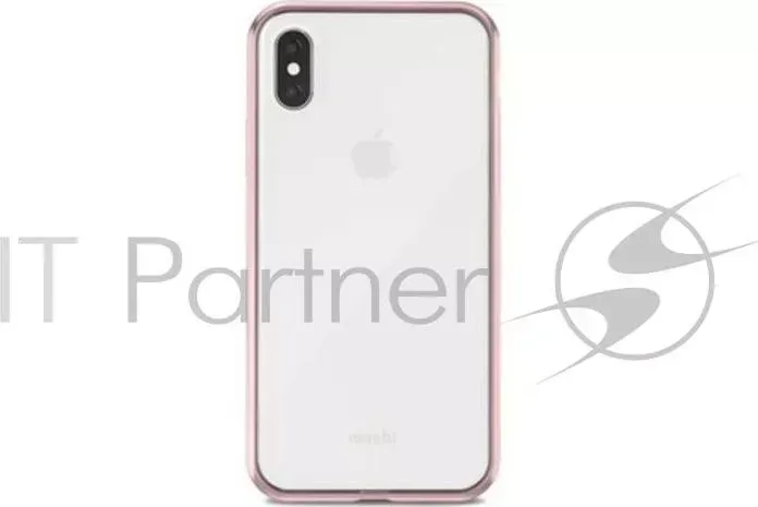 Чехол MOSHI Vitros для iPhone X. Материал пластик. Цвет розовый.