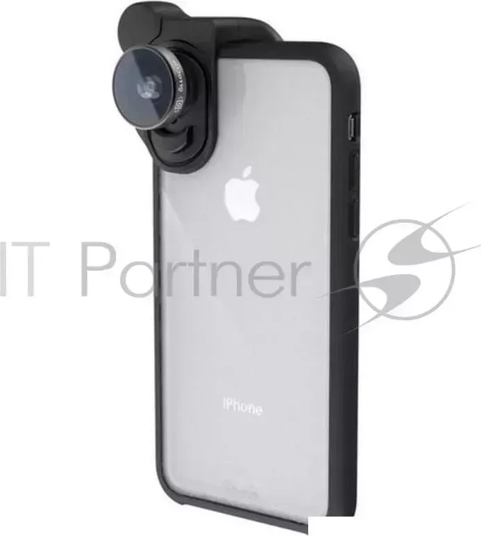 Чехол Olloclip Slim Case для iPhone X совместим со всеми линзами или системами " ready". Материал пластик. Цвет черный.