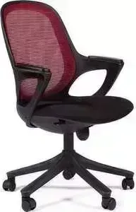 Кресло офисное CHAIRMAN 820 черный пластик DW 08 красный