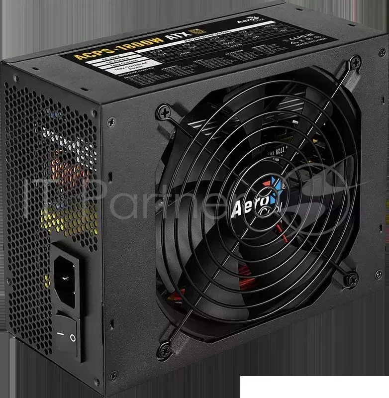 Блок питания для майнинга Aerocool 1800W Retail ACPS-1800W для VGA , ATX, A.PFC, КПД >87%, 20+4P*1, 4+4P*1, PCIe 6+2P*16, PATA*6, SATA*10, fan 14cm AEROCOOL ACPS , 87%, 20 4P*1, 4 4P*1, 6 2P*16,