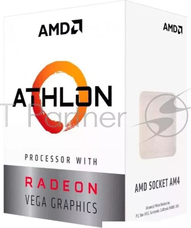 Процессор AMD Athlon 200GE BOX Radeon Vega Graphics 35W, 2C/4T, 3.2Gh Max , 5MB L2 L3 , AM4 YD200GC6FBBOX