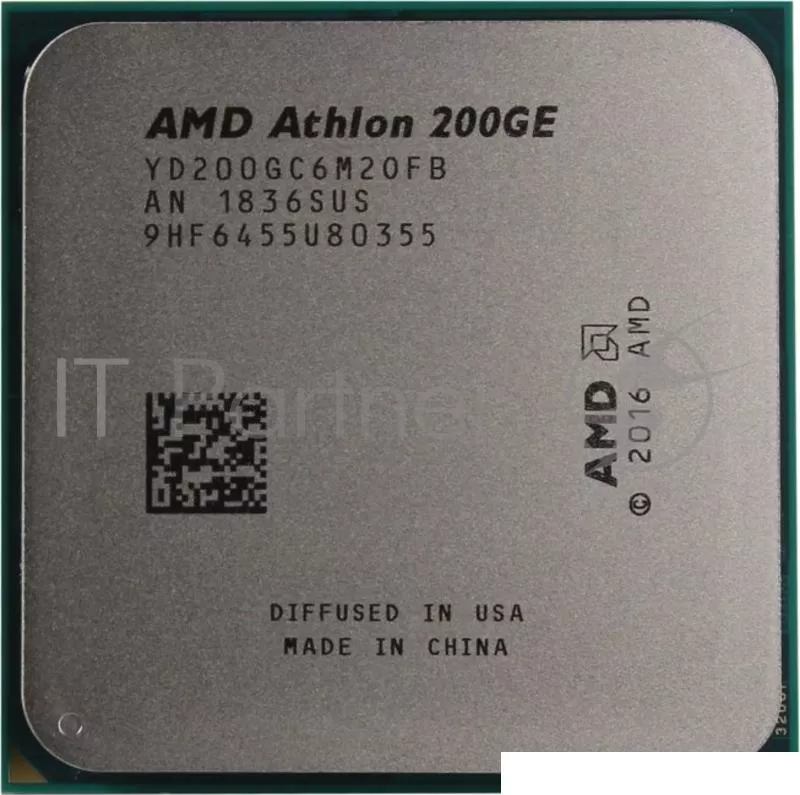 Фото №2 Процессор AMD Athlon 200GE BOX Radeon Vega Graphics 35W, 2C/4T, 3.2Gh Max , 5MB L2 L3 , AM4 YD200GC6FBBOX