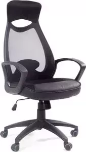 Кресло офисное CHAIRMAN 840 черный пластик DW01/SW01 черное