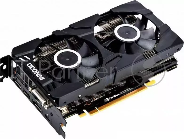 Видеокарта GeForce RTX 2070 8Gb X2 , GDDR6, 256bit, DVI/HDMI/2xDP/USB-C (N20702-08D6-1160VA22) RTL Inno3D X2 ,