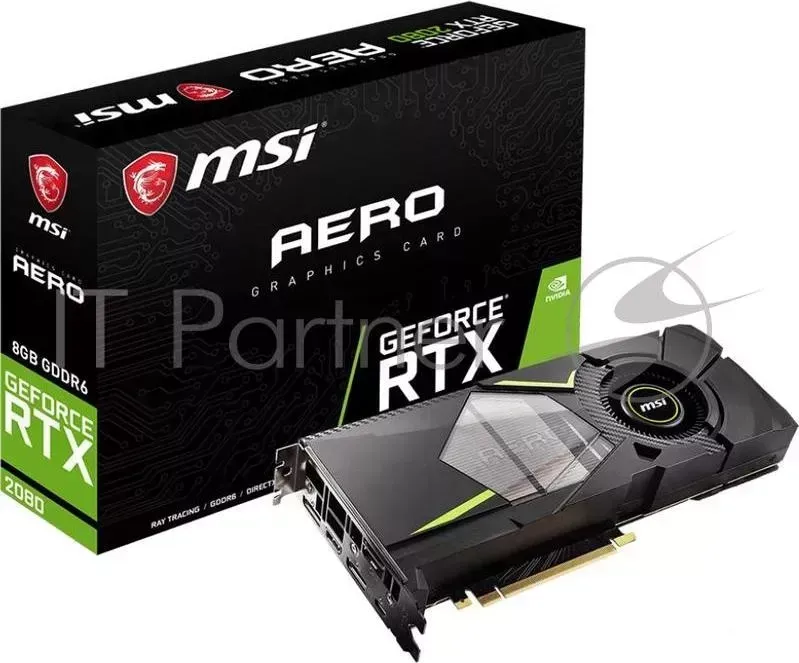 Видеокарта MSI PCI E RTX 2080 AERO 8G nVidia GeForce RTX 2080 8192Mb 256bit GDDR6 1515/14000/HDMIx1/DPx3/Type Cx1/HDCP Ret