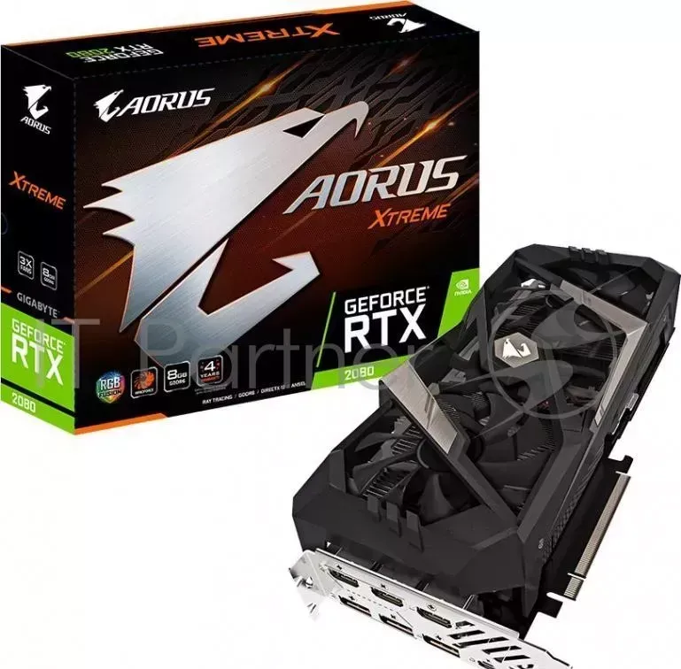 Видеокарта GIGABYTE GeForce RTX2080 AORUS XTREME / 8GB GDDR6 256bit 448GBs 1890MHz 3xDP 3xHDMI USB-C / GV-N2080AORUS X-8GC / RTL GIGABYTE / / GV-N2080 /