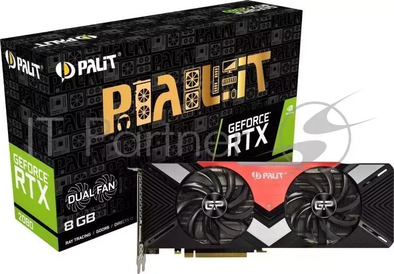 Видеокарта PALIT GeForce RTX2080 DUAL / NE62080020P2-180A / RTL PALIT / /