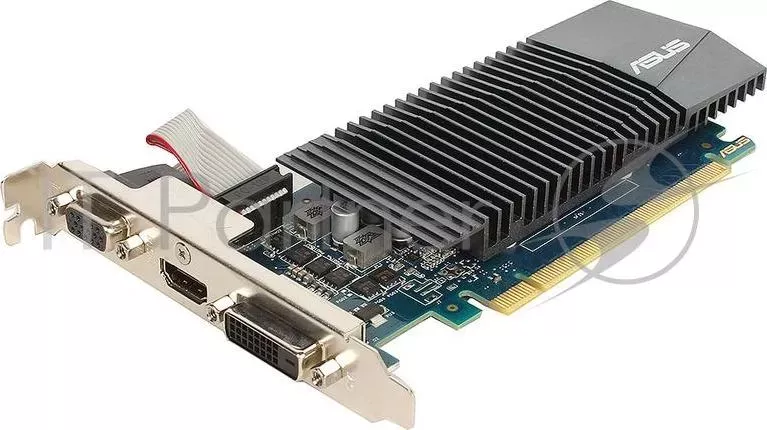 Видеокарта 1Gb <PCI-E> ASUS 710 1GD5 SL GFGT710, GDDR5, 64 bit, VGA, DVI, HDMI, Retail