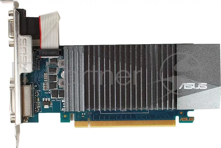 Фото №1 Видеокарта 1Gb <PCI-E> ASUS 710 1GD5 SL GFGT710, GDDR5, 64 bit, VGA, DVI, HDMI, Retail