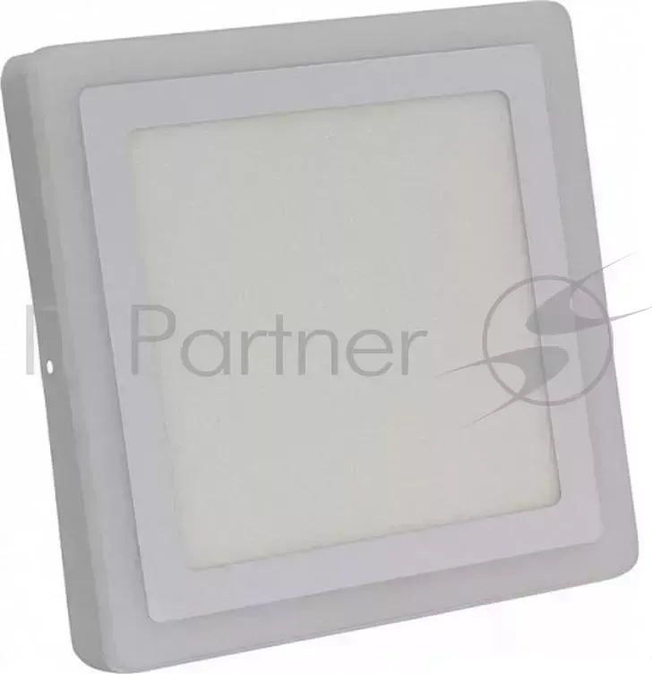 Светильник Smartbuy SBLSq1 DLB 18 3K B Накладной Квадрат с синей подсветкой DLB 18w/3000K B/IP20