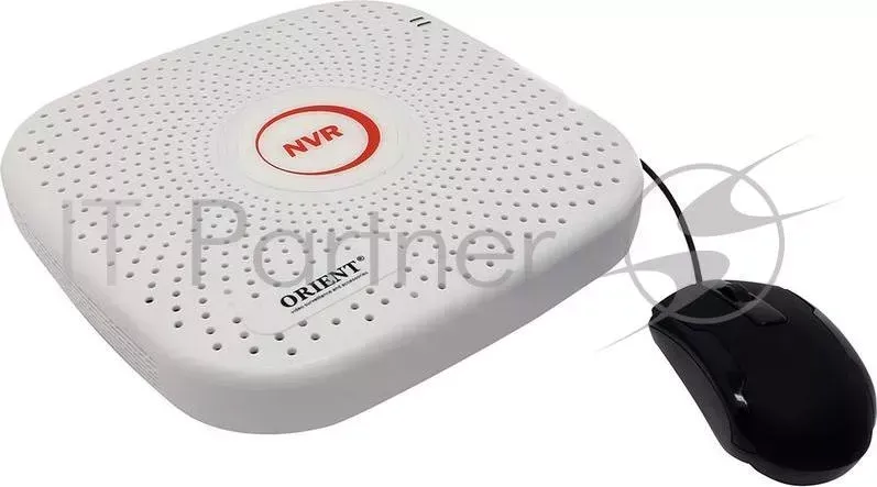 Видеорегистратор ORIENT NVR-8309/5M Для подключения 9-и IP-камер 2592x1944. Интерфейс: JACK,VGA,HDMI,2xUSB,RJ45,SATA (до 6ТБ). Запись 9x5M. Пропускная