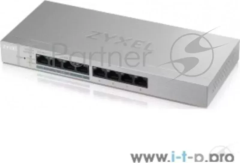 Коммутатор ZYXEL GS1200-8HP V2 8 Port Gigabit PoE+ webmanaged Switch, 4x PoE, 60 Watt ZyXEL V2 8 4x 60