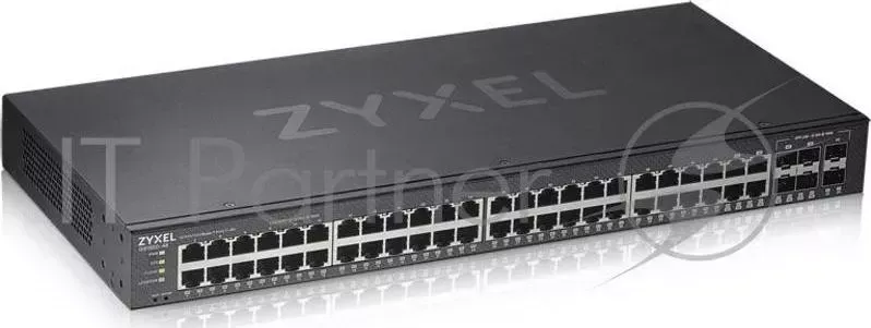 Коммутатор ZYXEL GS1920-48v2 Hybrid Smart switch ZyXEL Nebula Flex, 44xGE, 4xCombo (SFP/RJ-45), 2xSFP, Standalone / cloud management