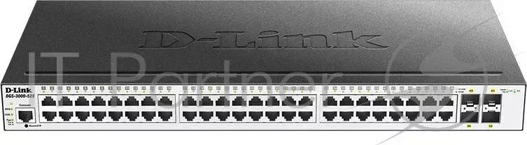 Коммутатор D-LINK DGS-3000-52X DGS-3000-52X/B1A 48x100Mb 4SFP+ управляемый