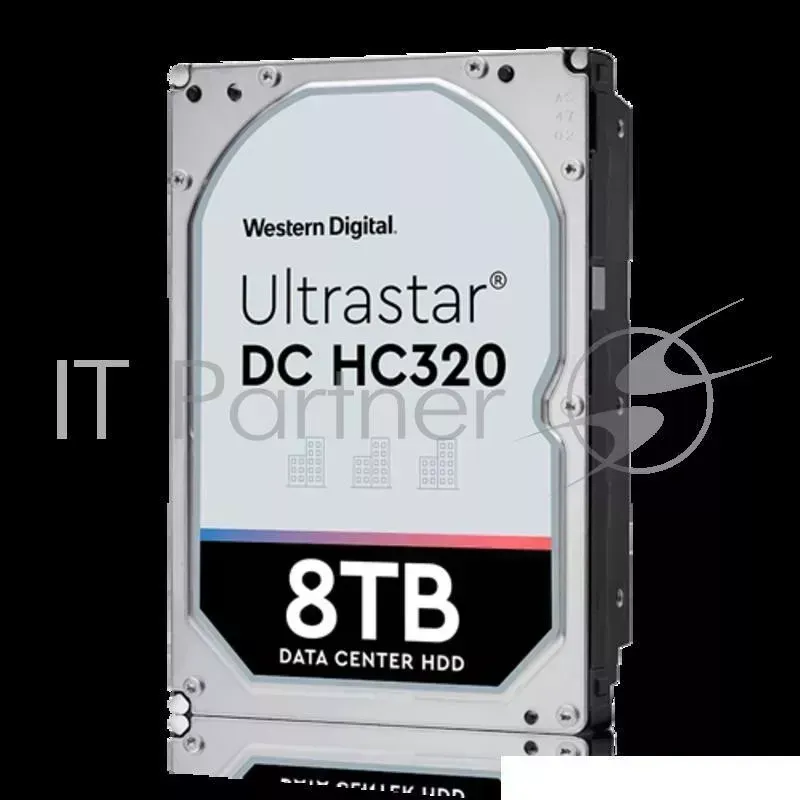 Жесткий диск для сервера WD/HGST Ultrastar 7K8 (3.5’’, 8TB, 256MB, 7200 RPM, SAS 12Gb/s, 512E SE), SKU: 0B36400 WESTERN DIGITAL HDD Server 3.5 , SE ,