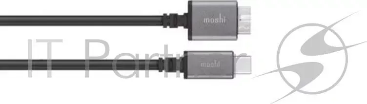 Кабель MOSHI USB-C to Micro-B. Длина 50 см. Цвет черный.
