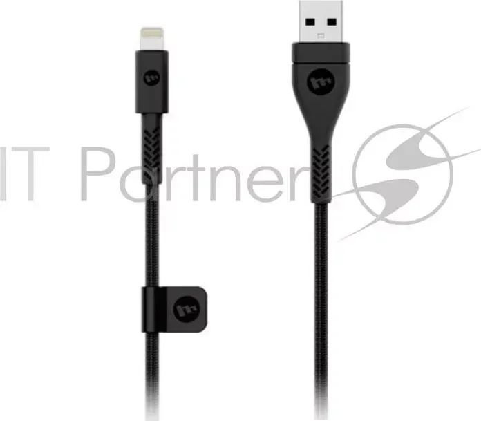 Кабель Mophie PRO, Lightning to USB. Длина 3 м. Цвет черный.