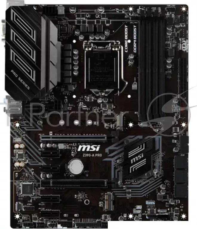 Материнская плата MSI Z390 A PRO Soc 1151v2 Intel Z390 4xDDR4 ATX AC 97 8ch 7.1 GbLAN RAID
