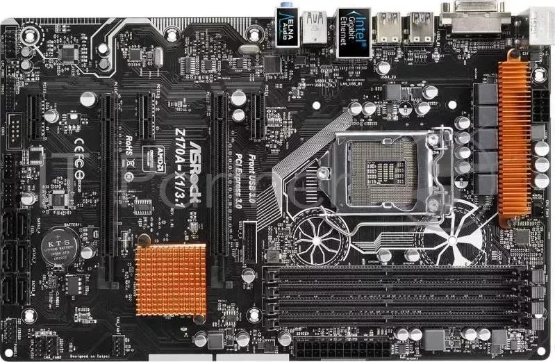 Материнская плата Asrock Z170A-X1/3.1 Soc-1151 Intel Z170 4xDDR4 ATX AC`97 8ch(7.1) GbLAN RAID RAID1 RAID5 RAID10+DVI ASROCK S1151 A X1/3.1