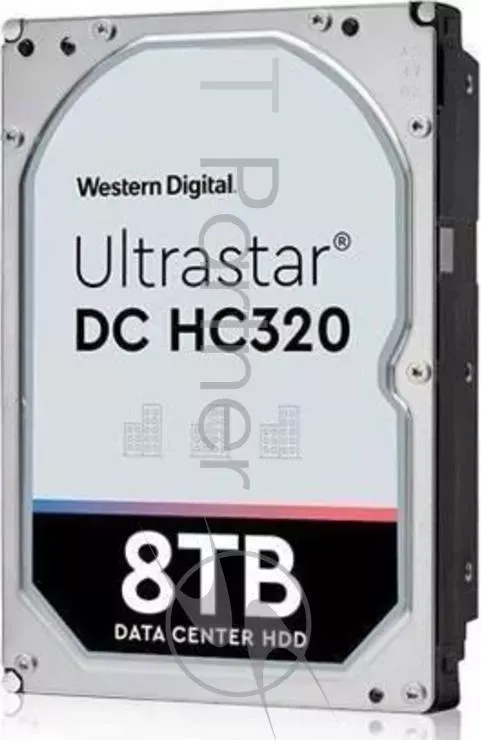 Жесткий диск WD SATA-III 8Tb 0B36404 HUS728T8TALE6L4 Ultrastar DC HC320 (7200rpm) 256Mb 3.5" WESTERN DIGITAL WD DC