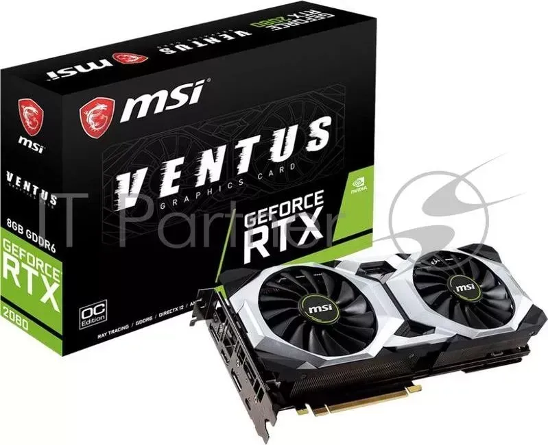 Видеокарта GeForce RTX 2080 VENTUS 8G OC , RTL MSI 8G OC ,