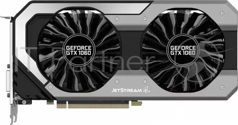 Видеокарта PALIT GeForce GTX1060 Jetstream / 3GB GDDR5 192bit / DVI-D, HDMI, 3xDisplayPort / PA-GTX1060 Jetstream 3G / RTL PALIT / / / PA- 3G /