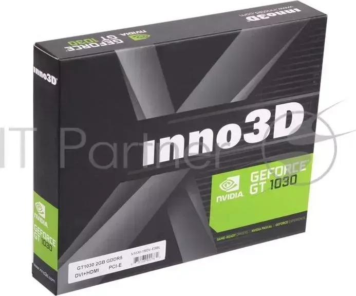 Видеокарта GT 1030, (1227Mhz / 6Gbps) / 2GB GDDR5 / 64-bit  / HDMI+DVI (N1030-1SDV-E5BL), RTL {20} (513) Innovision GT / / / /