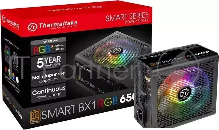 Блок питания Thermaltake Smart BX1 RGB PS SPR 0650NHSABE 1 , 650W, APFC, 80 Bronze, non modular