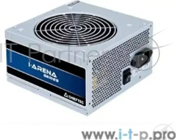 Блок питания Chieftec 400W OEM (GPB-400S) {ATX 2.3, 80 PLUS, 80% эфф, Active PFC, 120mm fan}, Silver