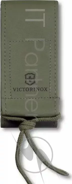 Чехол из иск.кожи Victorinox Leather Imitation Belt Pouch (4.0837.4) зеленый с застежкой на липучке без упаковки Victorinox с