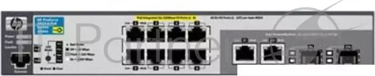 Коммутатор HPE ProCurve 2615-8-PoE J9565A управляемый 19U 8x10/100BASE-TX 2x10/100/1000BASE-T 2x10/100/1000BASE-T/Mini GBIC (SFP) Hewlett-Packard HP 2615 8 PoE