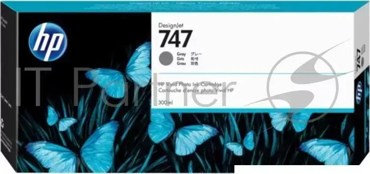 Картридж HP 747 300-ml Chromatic Gray Cartridge для HP DesignJet Z9+ , серый Hewlett-Packard HP HP ,