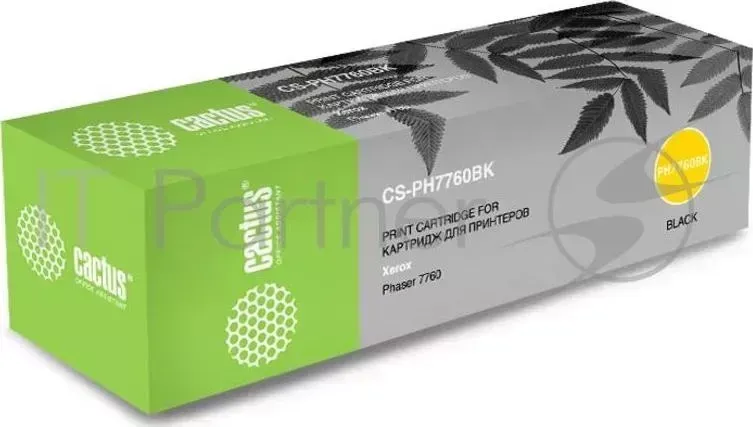 Картридж CACTUS 106R01163 CS PH7760BK черный 32000стр. для Xerox Phaser 7760 /7760dn /7760dx/7760dxf
