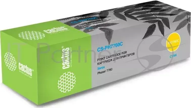 Картридж CACTUS 106R01160 CS PH7760C голубой 25000стр. для Xerox Phaser 7760/7760dn/7760dx/7760dxf