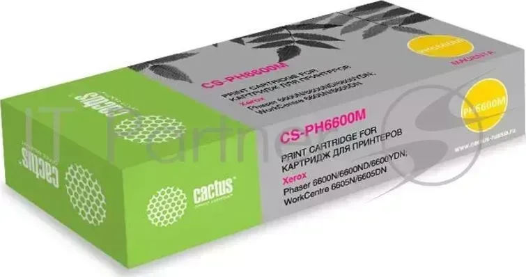 Картридж CACTUS 106R02234 CS PH6600М пурпурный 6000стр. для Xerox Phaser 6600 /WorkCentre 6605