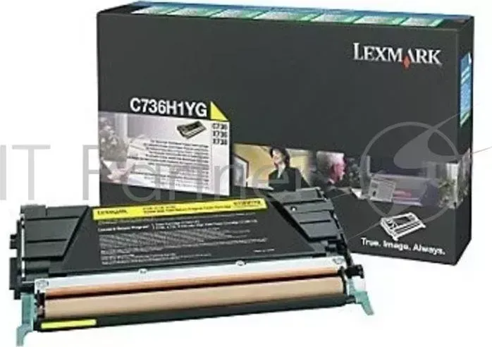 Картридж LEXMARK c73x/x73x Return 10K Желтый