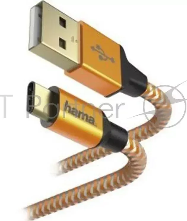 Кабель Hama 00178297 USB Type-C (m) USB A(m) 1.5м оранжевый HAMA A