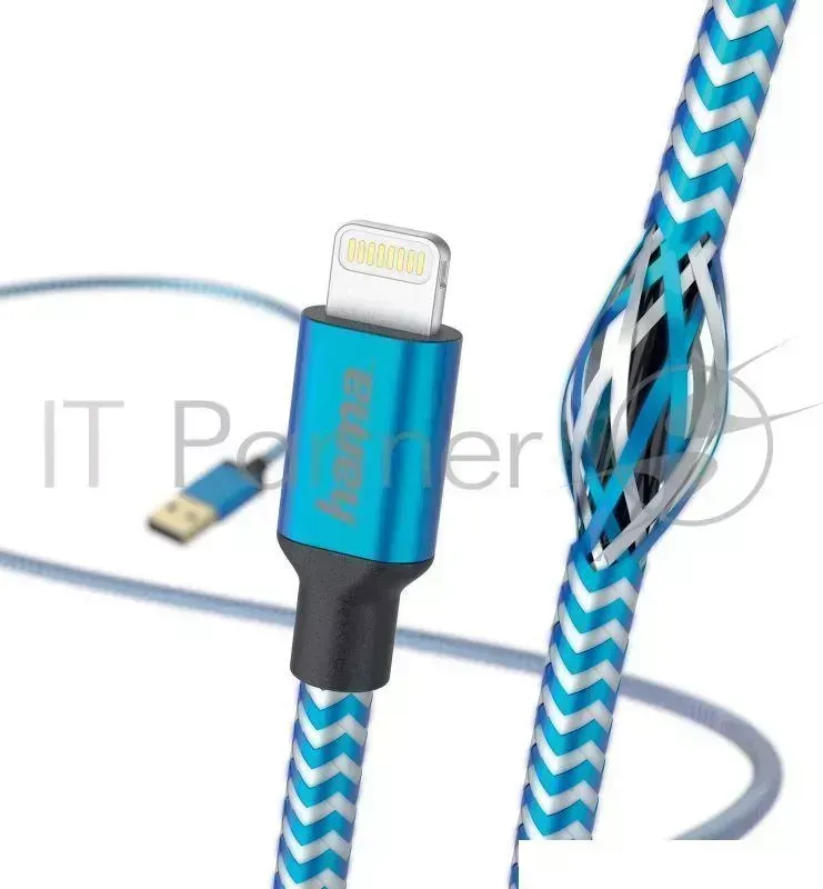 Кабель Hama 00178300 Lightning (m) USB A (m) 1.5м синий HAMA A