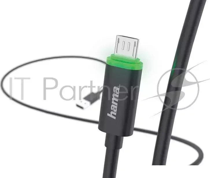 Кабель Hama 00178365 micro USB B (m) USB A(m) 1м черный HAMA B A