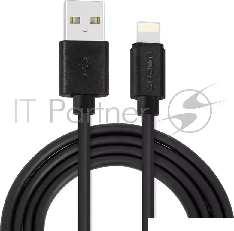 Кабель CROWN USB Lightning CMCU 1012L black