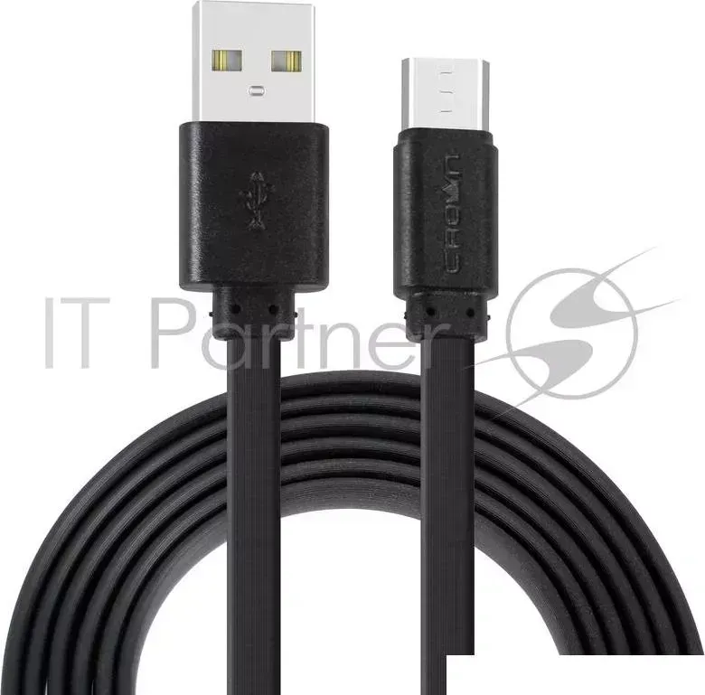 Кабель CROWN USB microUSB CMCU 1022M black