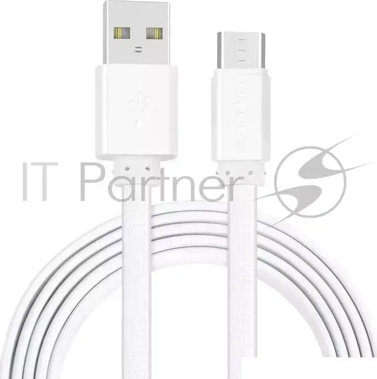 Кабель CROWN USB microUSB CMCU 1022M white