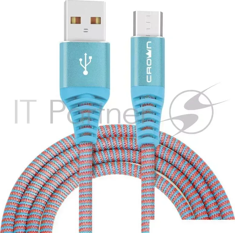 Кабель CROWN USB microUSB CMCU 3102M blue